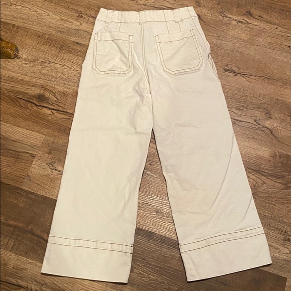 Anthropologie Lily Cropped Wide Leg Pants Womens 28 - Picture 4 of 4